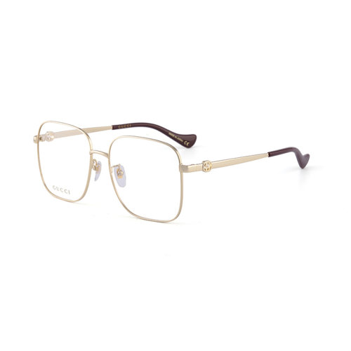 GUCCI/古驰迷链系列 众多 明星同款 倪妮  吴磊  吴谨言 光学镜架 不规则形 合金 全框 近视 平光 眼镜框 眼镜架 GG1092OA 56mm GUCCI 古驰