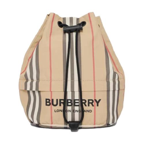  BURBERRY 22年秋冬 女士 标志性条纹 ECONYL? 抽绳收纳袋 80267371 预定商品1-3周发货