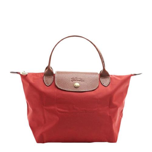 Longchamp/珑骧女士红色织物手提包 1621089-545