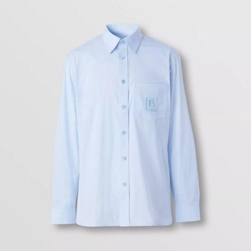  BURBERRY 22年秋冬 男士 字母图案功能性棉衬衫 80618591