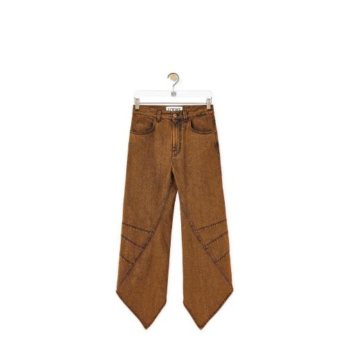  LOEWE罗意威 22年秋冬 女士 牛仔裤 Curved jeans in denim S540Y11X14-3100