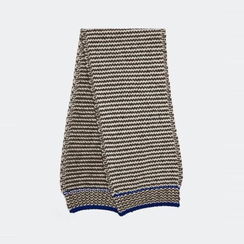  BV葆蝶家 22年秋冬 男士 围巾 echarpe en laine epaisse a motif zigzag 718051V2CW01373