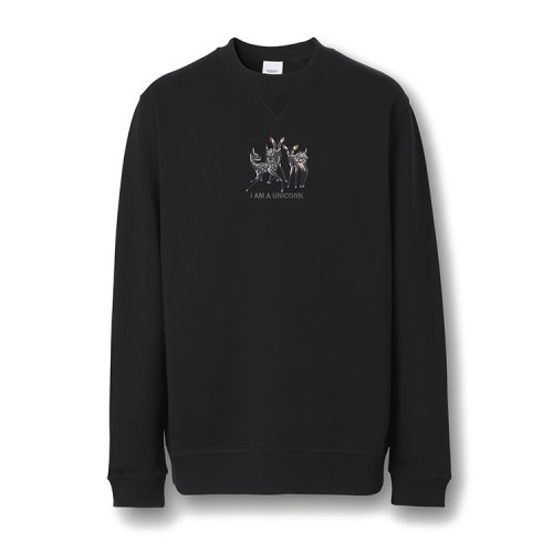 BURBERRY/博柏利 Embroidered Deer Cotton Sweatshirt 男卫衣80426891