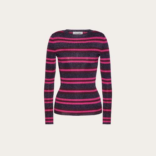  VALENTINO华伦天奴 22年秋冬 女士 长袖衬衫 PULL EN JACQUARD LUREX XB3KC31V707Z20