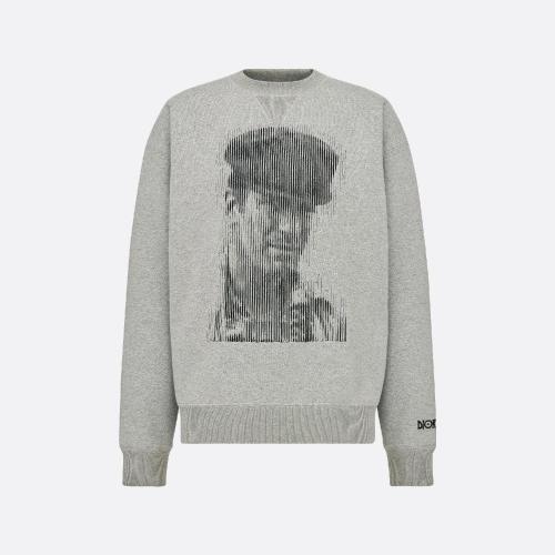  DIOR迪奥 22年秋冬 男士 卫衣 Sweatshirt DIOR AND JACK KEROUAC， coupe oversize 293J674F07