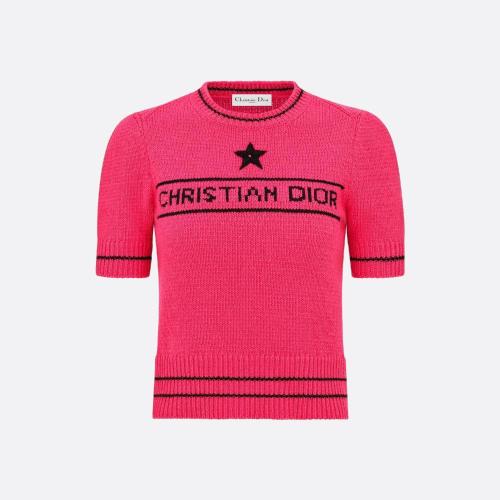  DIOR迪奥 22年秋冬 女士 针织衫 短袖针织衫 224S09AM308_X4800