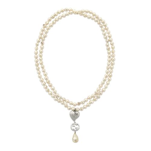 GUCCI古驰 22年秋冬 女士 互扣式双G项链 734002 I9675 8520