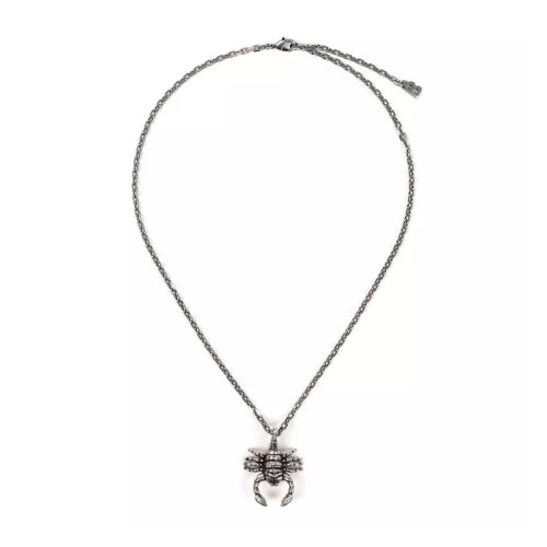 Balenciaga/巴黎世家 男女同款 银色金属时尚蝎子项链 644198TZ99I0911