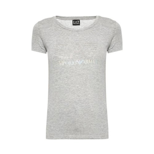  Emporio Armani/安普里奥阿玛尼 女士灰色棉质短袖T恤 3ZTT78 J12Z 3905 PLFSX