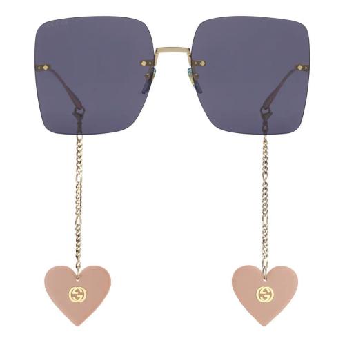  GUCCI古驰 22年秋冬 女士 超大造型方形镜框太阳镜 691338 I3331 8040