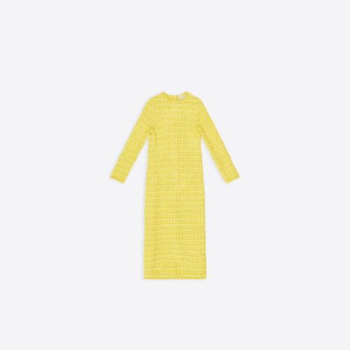  BALENCIAGA巴黎世家 22年秋冬 女士 连衣裙 BACK-TO-FRONT 短款连衣裙 704556T16507200
