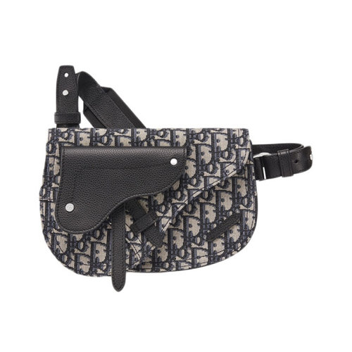 DIOR/迪奥 Saddle 提花图案单肩斜挎马鞍包 帆布/牛皮 1ADPO095YKY