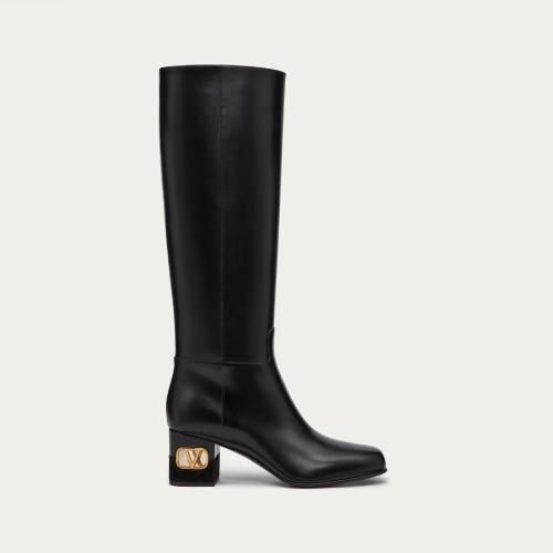 VALENTINO华伦天奴 22年秋冬 女士 高筒靴 BOTTES VALENTINO GARA_VANI HERITAGE EN CUIR DE V