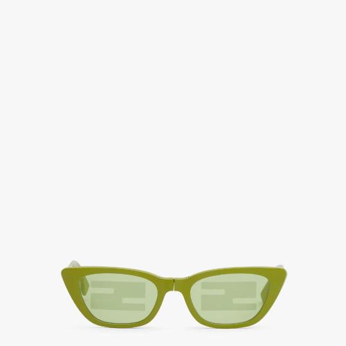  FENDI芬迪 22年秋冬 女士 太阳眼镜 可折叠嫩芽绿时装秀太阳镜 FOL052V1WF1KCB