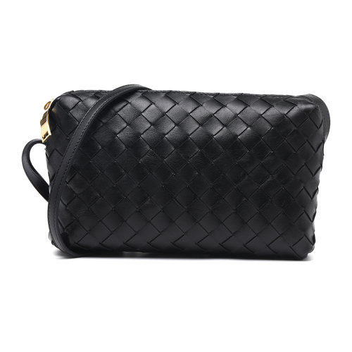 Bottega Veneta/葆蝶家羊皮革菱格编织女士单肩包斜挎包597329VCPP1