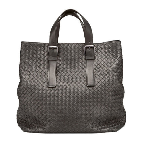 Bottega Veneta/葆蝶家 男士纯色羊皮双手提桶型编织手提包公文包男包 169612-VQ131 多色可选