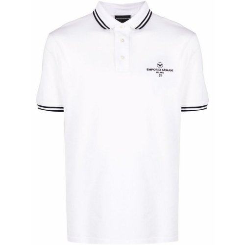  Emporio Armani/安普里奥阿玛尼 男士白色棉质短袖POLO衫 3L1FAG 1JTKZ 0100 PLFSX