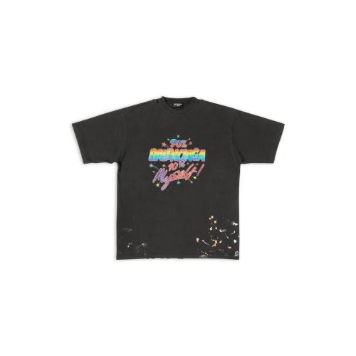 BALENCIAGA巴黎世家 22年秋冬 男士 短袖T恤 90/10 t-shirt large fit 641675TMVH31055