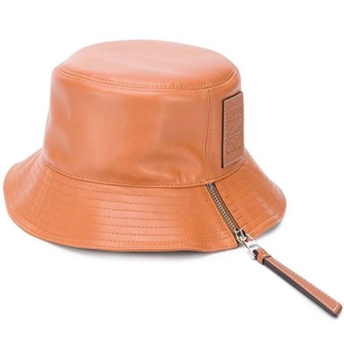 LOEWE/罗意威 女士焦糖色牛皮革渔夫帽 11210010 2530