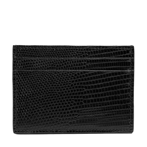 GUCCI/古驰 21新款 男士黑色蜥蜴皮卡片夹92673NLUZ0N1000
