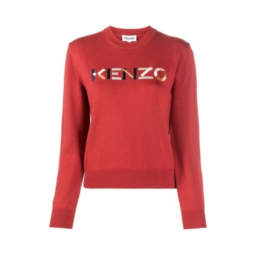  KENZO/高田贤三 女士红色羊毛针织衫/毛衣 FA62PU541 3LA 35 PLFSX