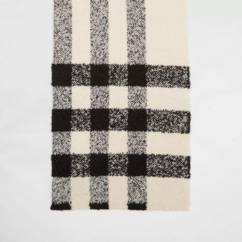  BURBERRY 22年秋冬 女士 格纹羊绒混纺花呢围巾 80608281
