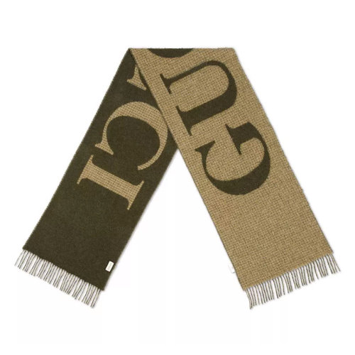 GUCCI/古驰 古琦 男女同款 橄榄绿色羊毛时尚围巾/披肩围巾 644403 4GA41 3366