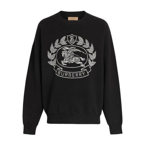  BURBERRY/博柏利 男士黑色棉质卫衣 8008370 PLFSX