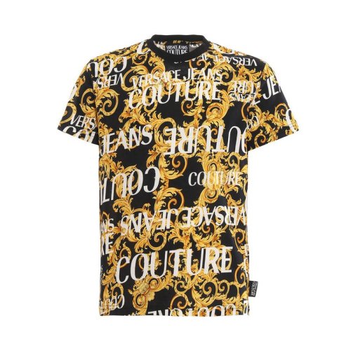  VERSACE JEANS COUTURE 男士印花棉质短袖T恤 B3GUA7S0 S0588 899 PLFSX