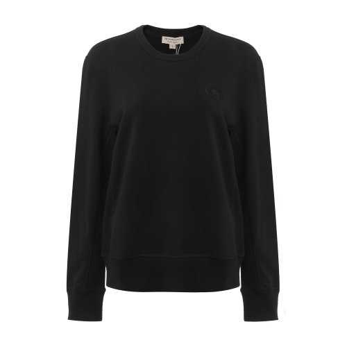 BURBERRY/博柏利 巴宝莉 女装 卫衣 burberry服装 纯棉黑色圆领女卫衣 上装