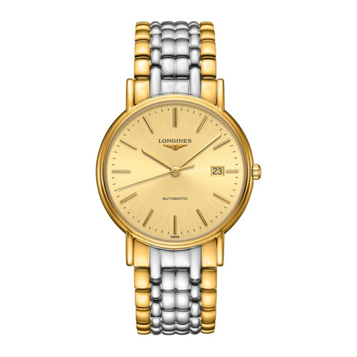 LONGINES/浪琴 时尚系列 精钢和黄色PVD涂层 自动机械 男士腕表 L4.921.2.32.7