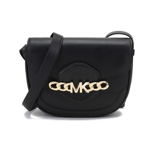 Michael Kors/迈克·科尔斯【22春夏新款】女士HALLY系列皮革单肩斜挎包马鞍包 30F1G2HM6L