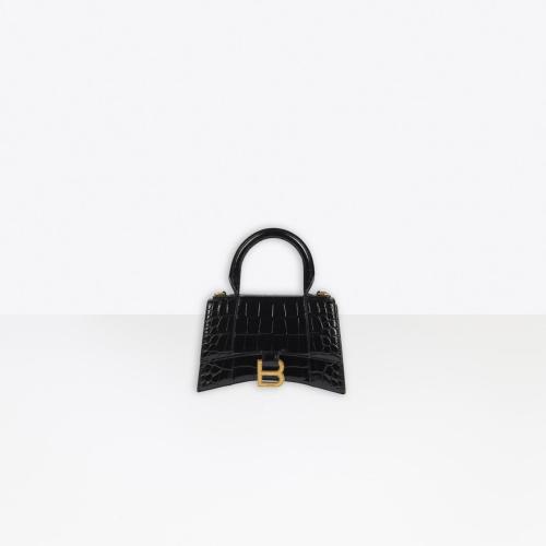  BALENCIAGA巴黎世家 22年秋冬 女士 单肩包 Hourglass XS Top Handle手袋 5928331LRGM1000 预定商品1-3周发货