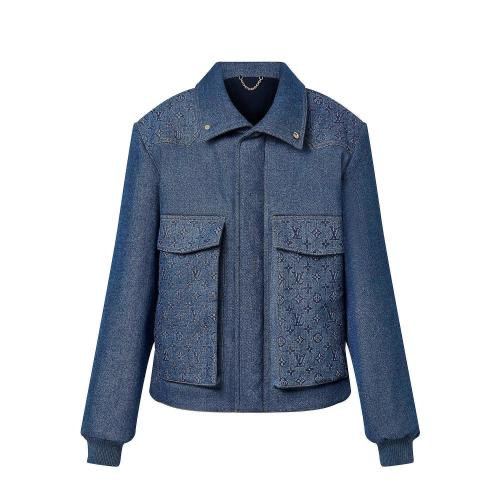  LV路易威登 22年秋冬 男士 夹克 BLOUSON EN DENIM MATELASSé MONOGRAM 1AATPO 1AATPP 1AATPQ