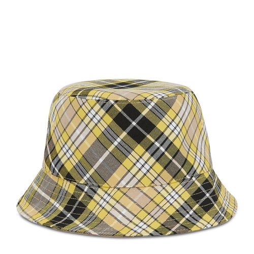 BURBERRY/博柏利 男女同款中性米色羊毛复古Vintage格纹水桶帽遮阳帽礼帽 8036994