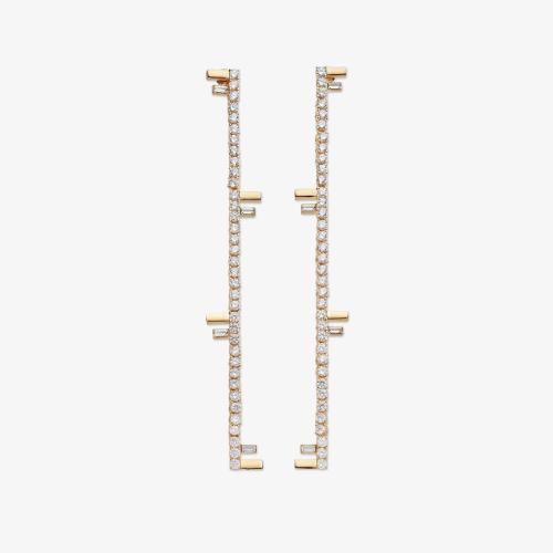  FENDI芬迪 22年秋冬 女士 耳环 Fendi First Earrings 8AH729ALIDF089U