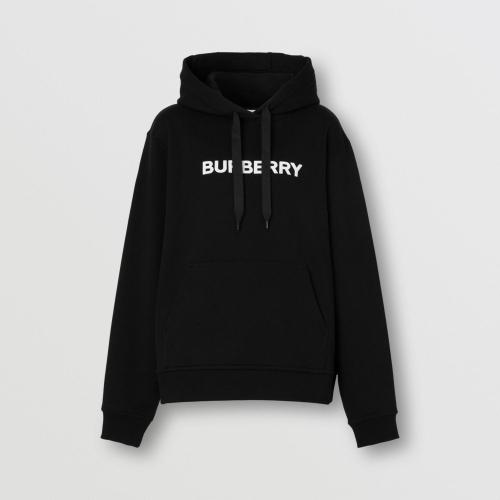  BURBERRY 22年秋冬 女士 徽标印花棉质宽松连帽衫 80543861