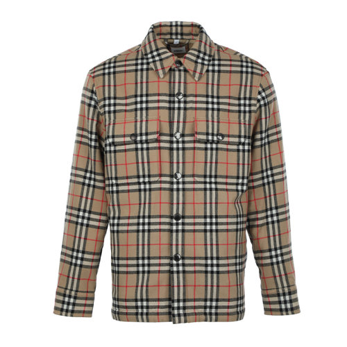 BURBERRY/博柏利21新品Vintage 格纹棉毛混纺衬衫式男士夹克外套8043839