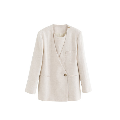 GeleiStory/GeleiStory 春夏商务西装直筒单排一粒扣西装外套 女装>女士西装>女士西服