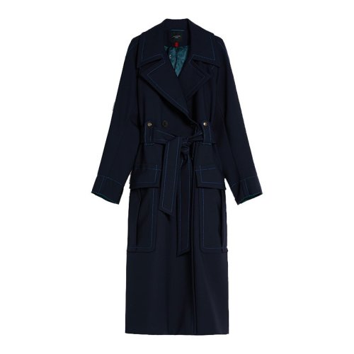 MaxMara/麦丝玛拉 女士黑色时尚休闲大衣 CORFU 001