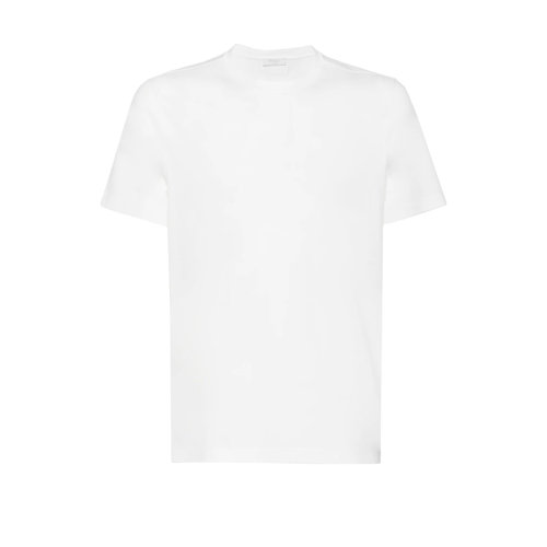 PRADA/普拉达 22年春夏新款 男士白色棉质混纺弹力面料圆领短袖T恤UJM564_710_F0009_S_092