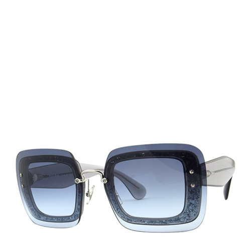 MiuMiu/缪缪 时尚 优雅 复古 镶钻 闪耀 方形 镜框 女士 太阳镜 墨镜 眼镜 SMU01RS 67mm MiuMiu 缪缪