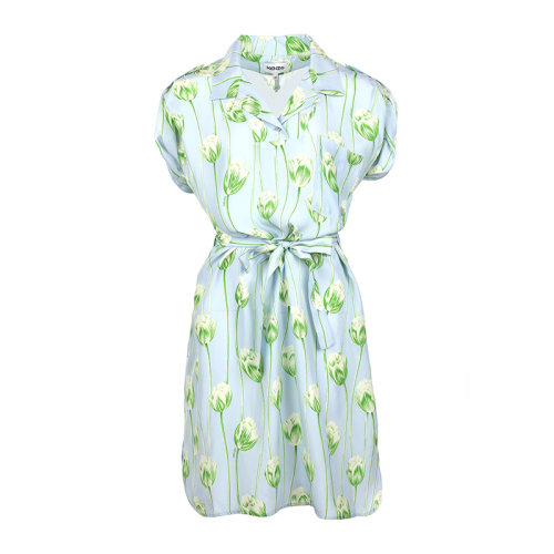 KENZO/高田贤三22春夏桑蚕丝薄款女士连衣裙FC52RO071