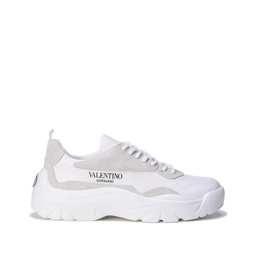 Valentino/华伦天奴【22春夏新款】男士皮革系带休闲运动鞋LOGO图案 XY2S0B17 VRN