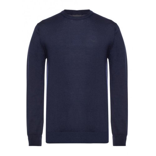  Emporio Armani/安普里奥阿玛尼 男士深蓝色羊毛针织衫/毛衣 8N1M91 M4CZ 0924 PLFSX