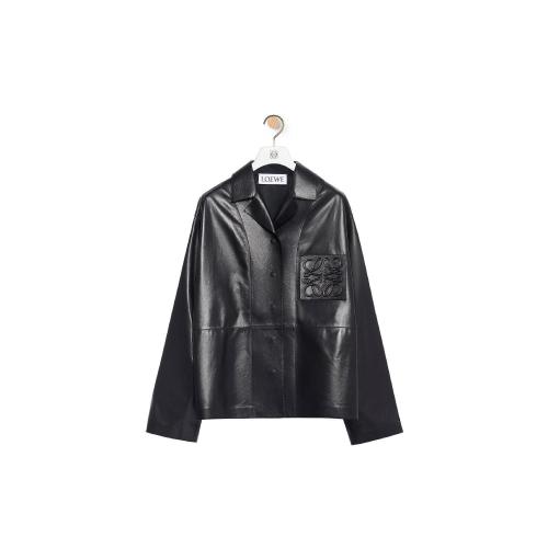  LOEWE罗意威 22年秋冬 女士 长袖衬衫 Anagram pyjama shirt in nappa S359Y31L03-1100