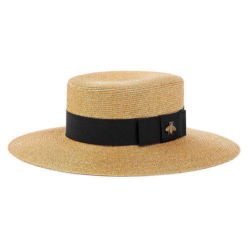 GUCCI/古驰 女士金色涤纶大檐帽 4546673HA288060