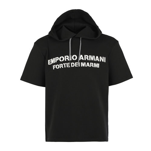 Emporio Armani/安普里奥阿玛尼21新品字母徽标男卫衣连帽套头卫衣6K1M631JHSZ