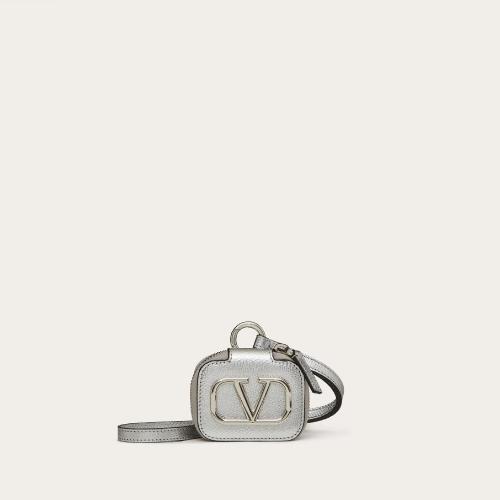  VALENTINO华伦天奴 22年春夏 女士 收纳包 éTUI POUR AIRPODS PRO VLogo SIGNATURE EN CUIR D