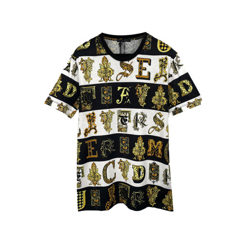 Versace范思哲  主线经典字母花纹短袖T恤 男女都可以